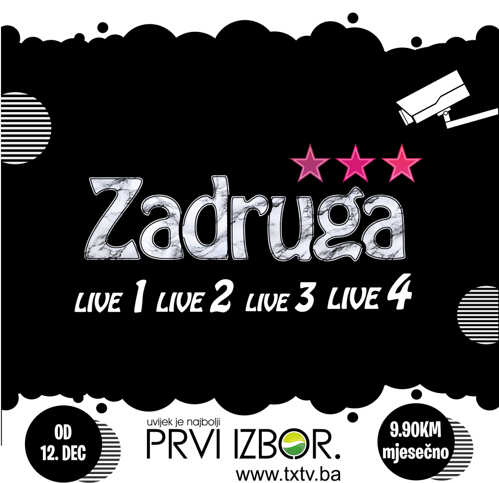 NOVO: Dodatni paket ; Zadruga LIVE 1,2,3, i 4