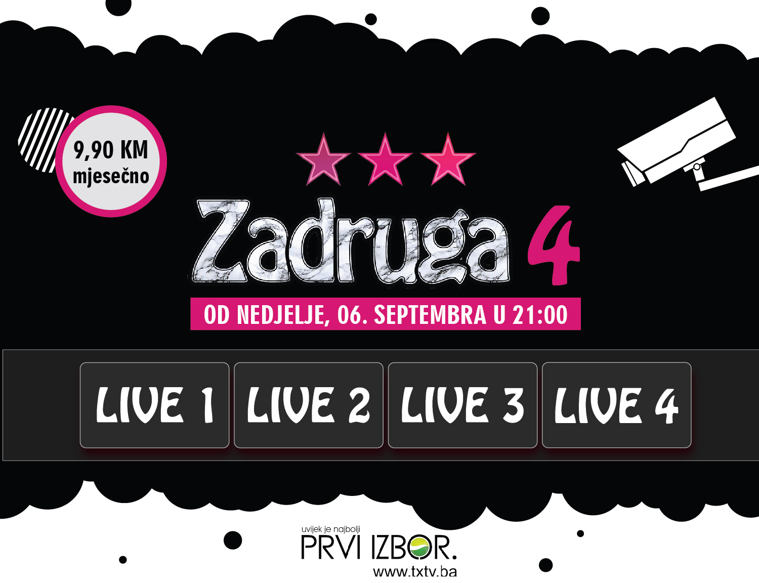 ZADRUGA 4: LIVE 1,2,3,4 (Dodatni paket)